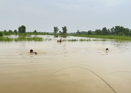 सर्लाहीमा बाढीले बगाउँदा दुई जनाको ज्यान गयो, ७२ जनाको उद्धार